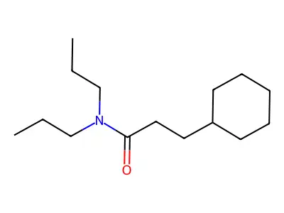N,N-Dipropyl-3-cyclohexylpropanamide structure