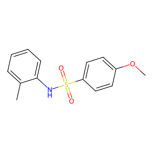 4-methoxy-N-(2-methylphenyl)benzenesulfonamide structure