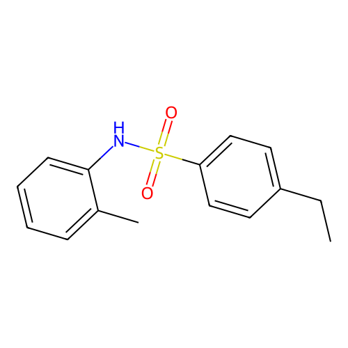 4-ethyl-N-(2-methylphenyl)benzenesulfonamide structure