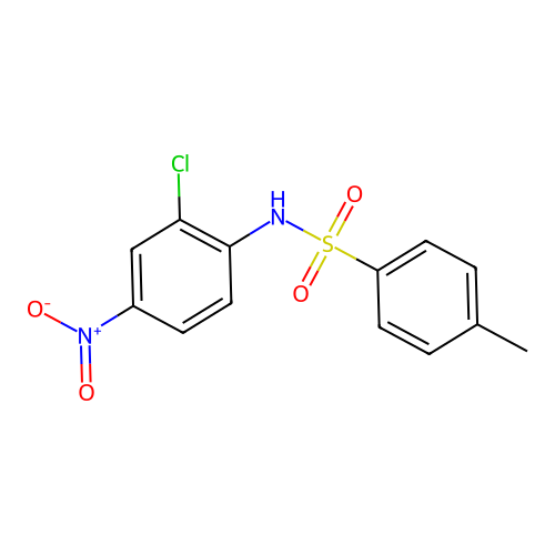 N-(2-chloro-4-nitrophenyl)-4-methylbenzenesulfonamide structure