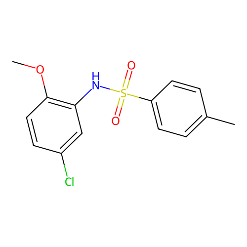 N-(5-chloro-2-methoxyphenyl)-4-methylbenzenesulfonamide structure