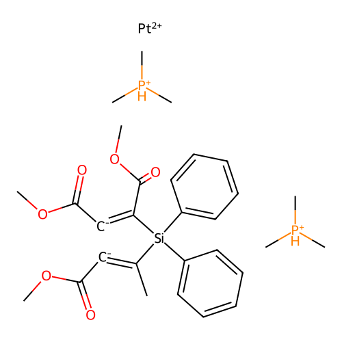 Chemical Compound (C29H42O6P2PtSi+2) structure