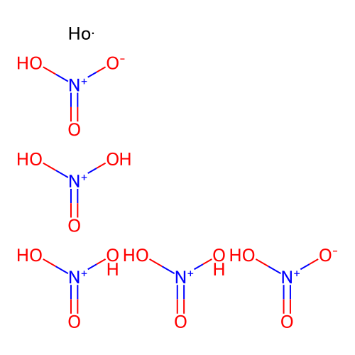 Tris(dihydroxy(oxo)azanium);holmium;bis(nitric acid) structure