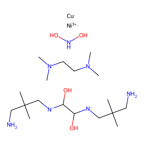 Chemical Compound (C18H47CuN7NiO4+) structure