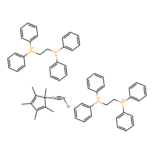 Chemical Compound (C62H67BrGeP4W+4) structure