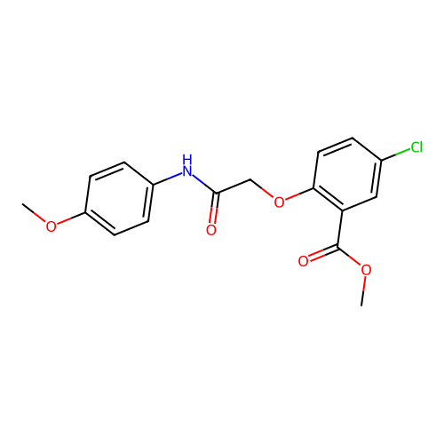 Methyl 5-chloro-2-[2-(4-methoxyanilino)-2-oxoethoxy]benzoate structure