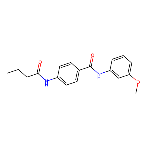 4-(butanoylamino)-N-(3-methoxyphenyl)benzamide structure