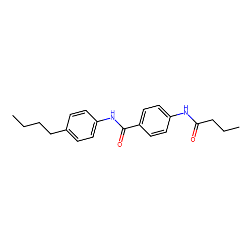 4-(butanoylamino)-N-(4-butylphenyl)benzamide structure