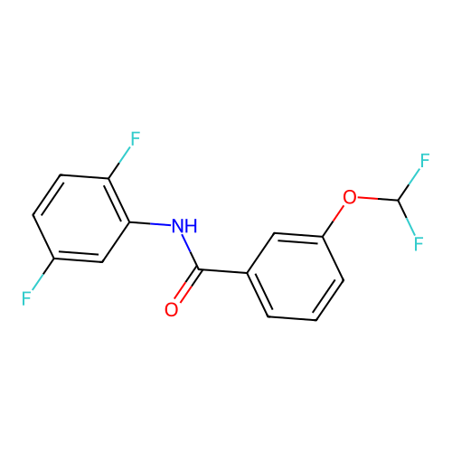 3-(difluoromethoxy)-N-(2,5-difluorophenyl)benzamide structure