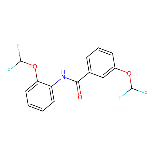 3-(difluoromethoxy)-N-[2-(difluoromethoxy)phenyl]benzamide structure