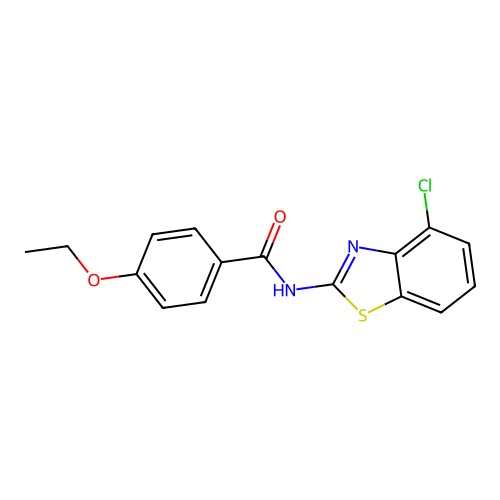 N-(4-chloro-1,3-benzothiazol-2-yl)-4-ethoxybenzamide structure