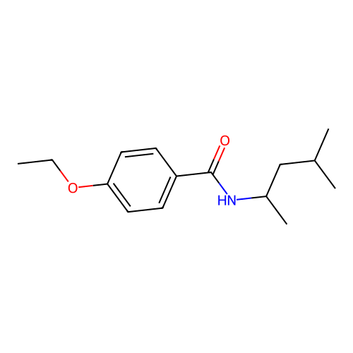 N-(1,3-dimethylbutyl)-4-ethoxybenzamide structure