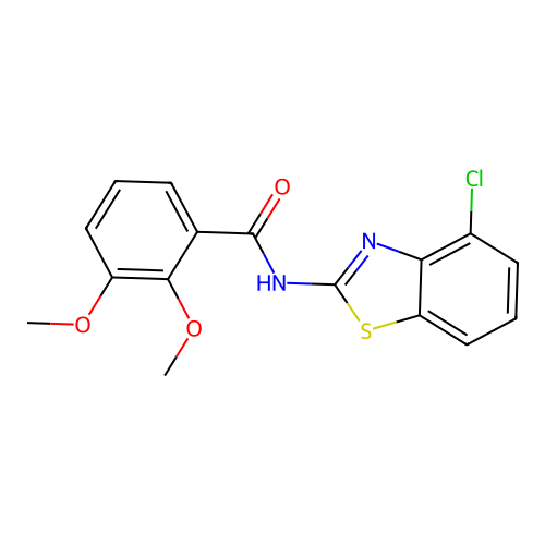 N-(4-chloro-1,3-benzothiazol-2-yl)-2,3-dimethoxybenzamide structure