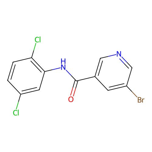 5-bromo-N-(2,5-dichlorophenyl)nicotinamide structure