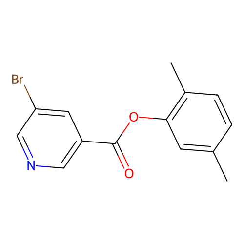 2,5-Dimethylphenyl5-bromonicotinate structure