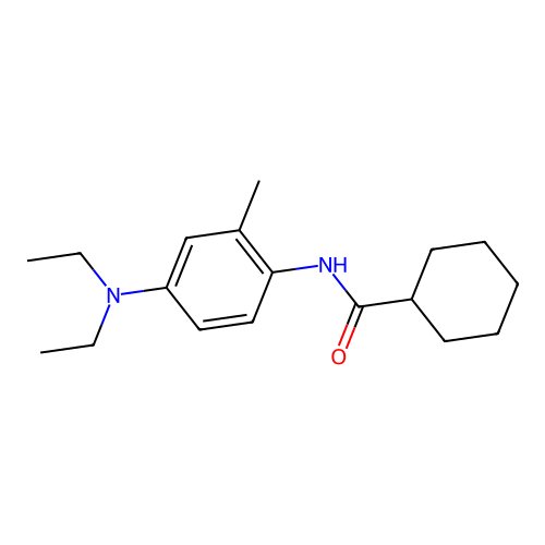 N-[4-(diethylamino)-2-methylphenyl]cyclohexanecarboxamide structure