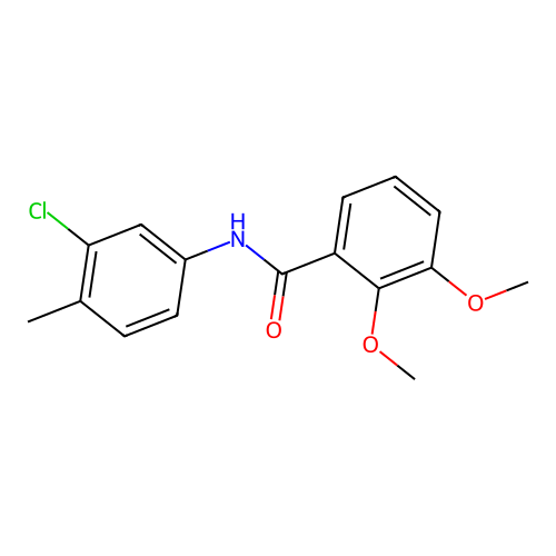N-(3-chloro-4-methylphenyl)-2,3-dimethoxybenzamide structure