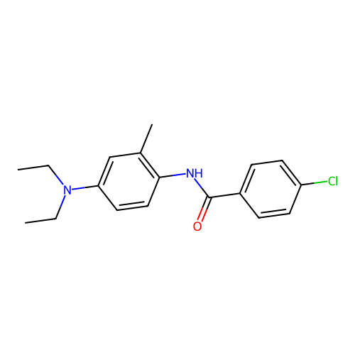 4-chloro-N-[4-(diethylamino)-2-methylphenyl]benzamide structure