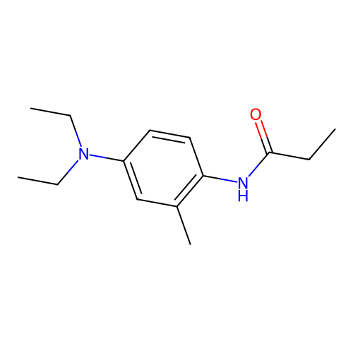 N-[4-(diethylamino)-2-methylphenyl]propanamide structure