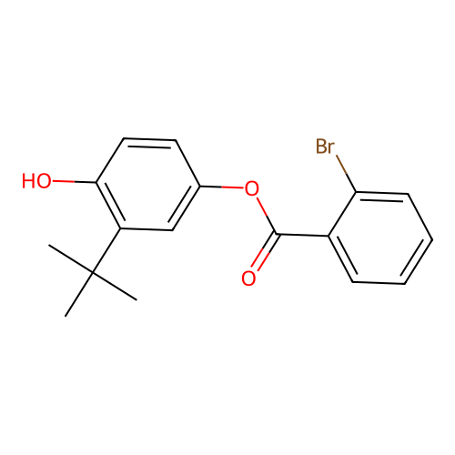 3-Tert-butyl-4-hydroxyphenyl 2-bromobenzoate structure