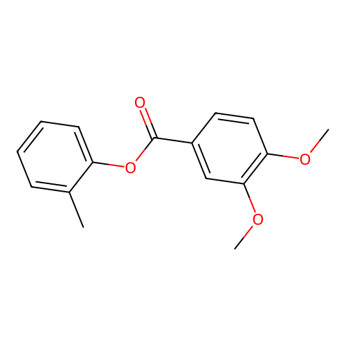 2-Methylphenyl 3,4-dimethoxybenzoate structure