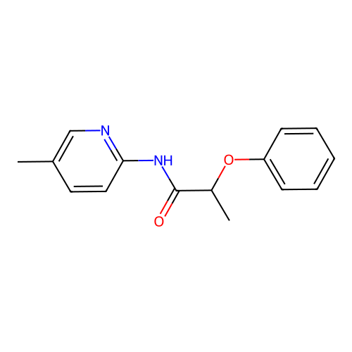 N-(5-methylpyridin-2-yl)-2-phenoxypropanamide structure