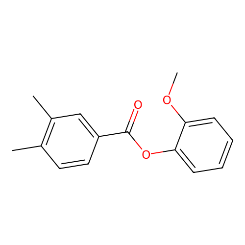2-Methoxyphenyl3,4-dimethylbenzoate structure
