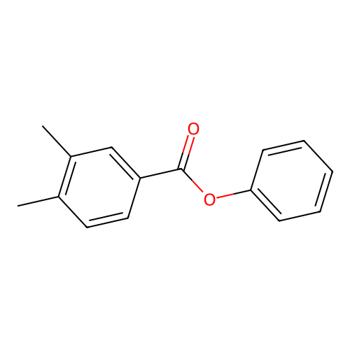Phenyl3,4-dimethylbenzoate structure