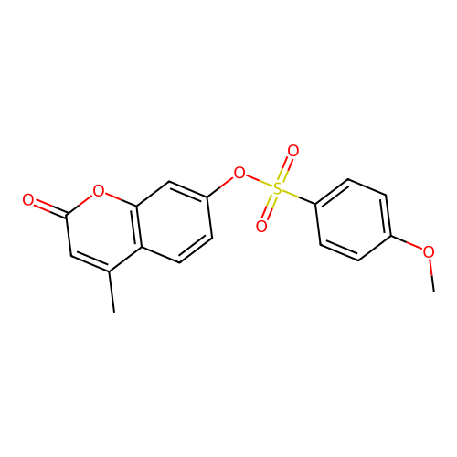 (4-Methyl-2-oxochromen-7-yl) 4-methoxybenzenesulfonate structure