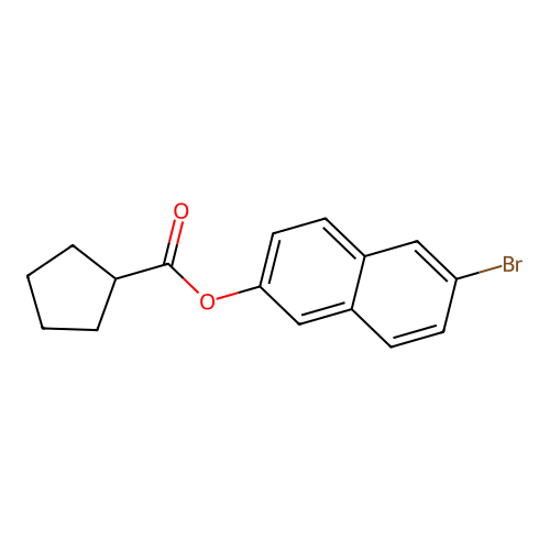 6-Bromo-2-naphthylcyclopentanecarboxylate structure