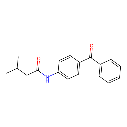 N-(4-苯甲酰苯基)-3-甲基丁酰胺 structure