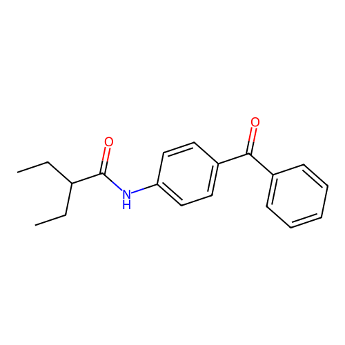 N-(4-苯甲酰苯基)-2-乙基丁酰胺 structure