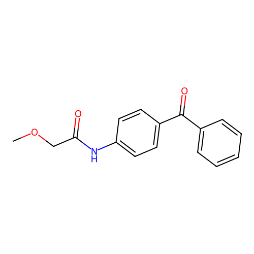 N-(4-benzoylphenyl)-2-methoxyacetamide structure