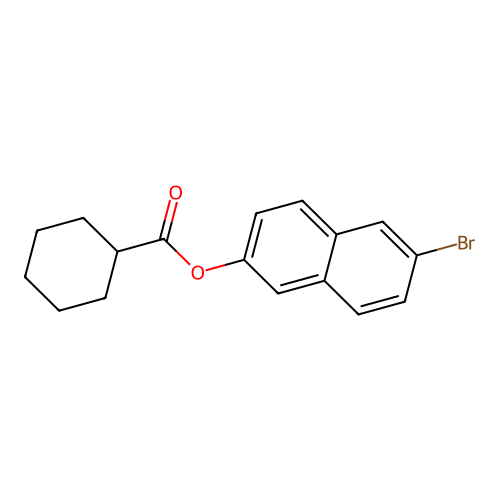 6-Bromo-2-naphthyl cyclohexanecarboxylate structure