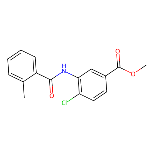 Methyl 4-chloro-3-[(2-methylbenzoyl)amino]benzoate structure