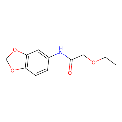 N-(1,3-benzodioxol-5-yl)-2-ethoxyacetamide structure
