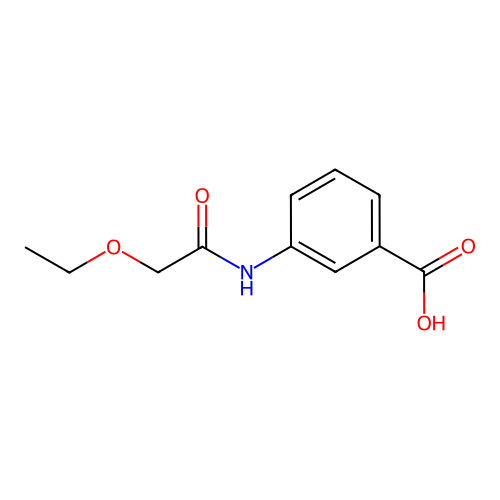 3-[(2-乙氧基乙酰基)氨基]苯并酸 structure