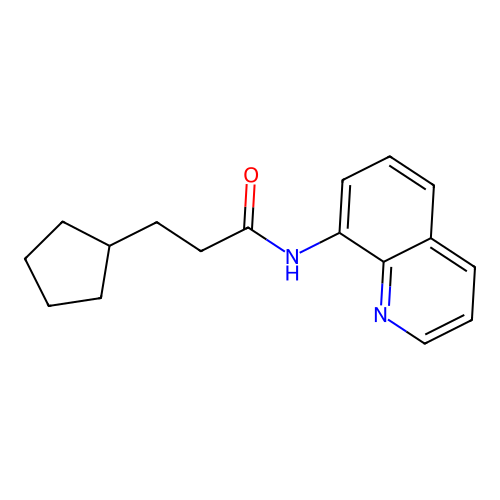 3-环戊基-N-喹啉-8-yl丙酰胺 structure