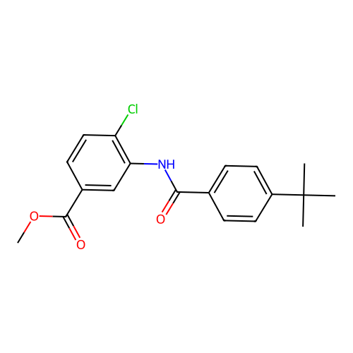 Methyl 3-[(4-tert-butylbenzoyl)amino]-4-chlorobenzoate structure