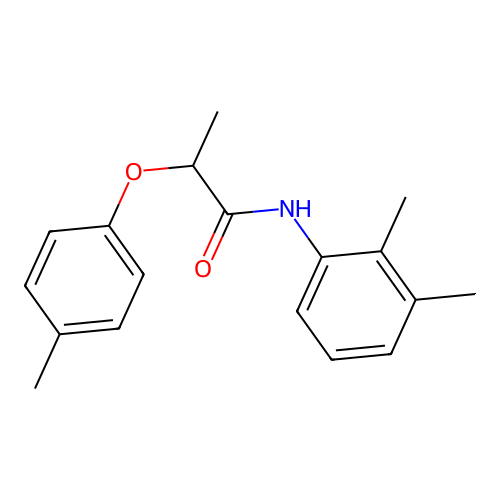 N-(2,3-dimethylphenyl)-2-(4-methylphenoxy)propanamide structure