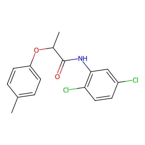 N-(2,5-dichlorophenyl)-2-(4-methylphenoxy)propanamide structure