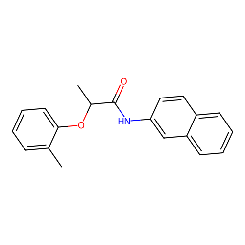 2-(2-methylphenoxy)-N-(2-naphthyl)propanamide structure