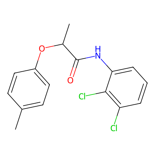 N-(2,3-dichlorophenyl)-2-(4-methylphenoxy)propanamide structure