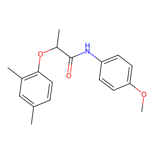 2-(2,4-dimethylphenoxy)-N-(4-methoxyphenyl)propanamide structure