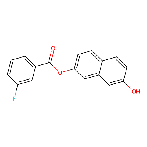 7-Hydroxy-2-naphthyl 3-fluorobenzoate structure
