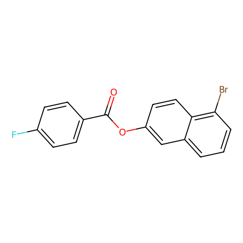 5-Bromo-2-naphthyl 4-fluorobenzoate structure