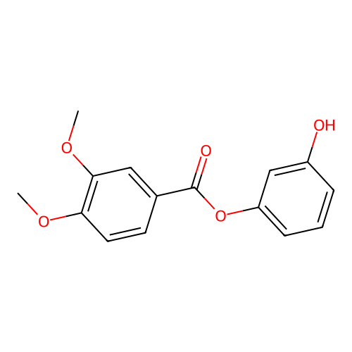 3-Hydroxyphenyl 3,4-dimethoxybenzoate structure