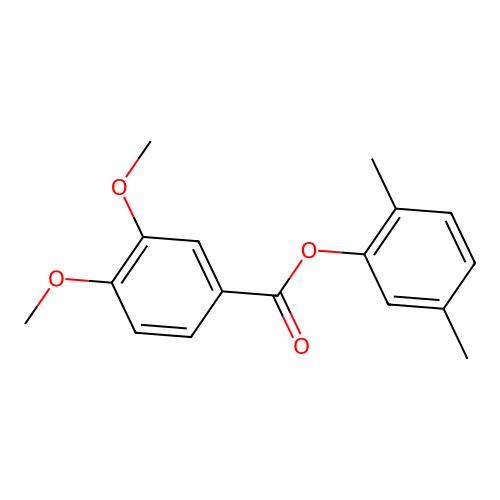 2,5-Dimethylphenyl 3,4-dimethoxybenzoate structure