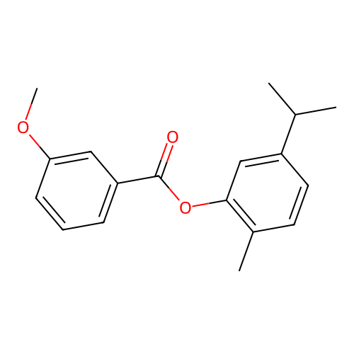 5-Isopropyl-2-methylphenyl 3-methoxybenzoate structure