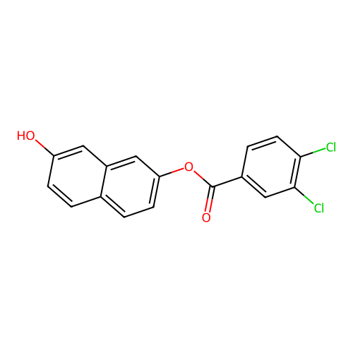7-Hydroxy-2-naphthyl 3,4-dichlorobenzoate structure